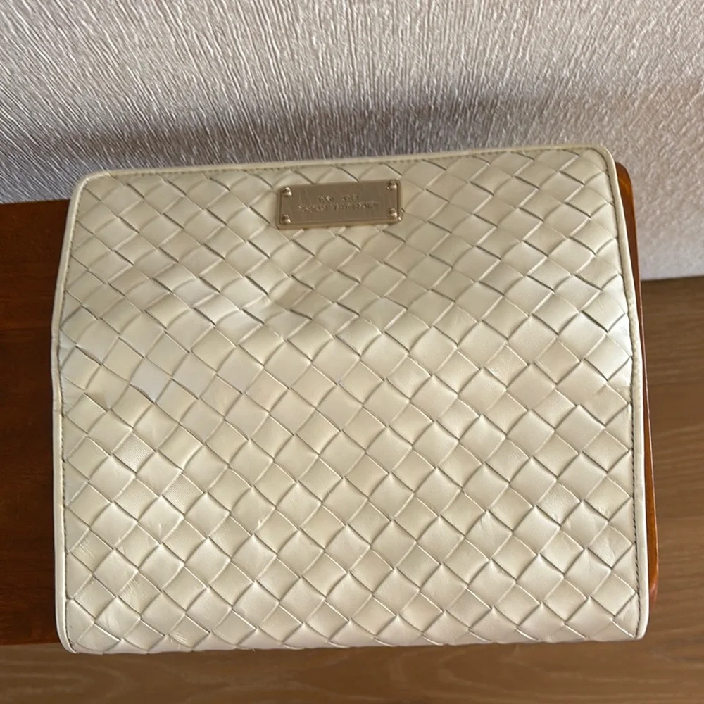 Michael Kors Cream Quilted Women's Clutch - Picture 5 of 5
